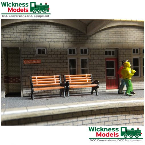 OO Gauge Station Bench 2 Pack