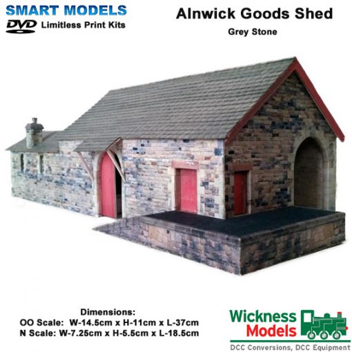 Alnwick Goods Shed Grey Stone N Gauge