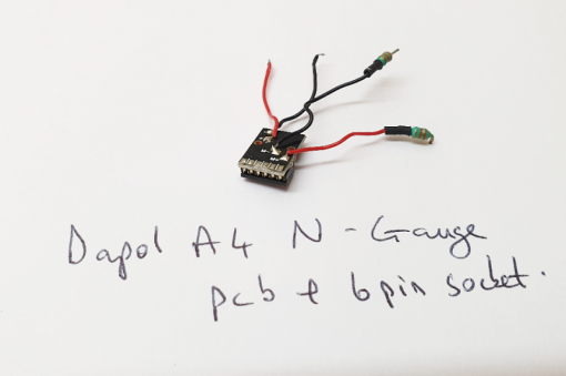Dapol A4 N Gauge PCB and 6 Pin Socket - Image 2