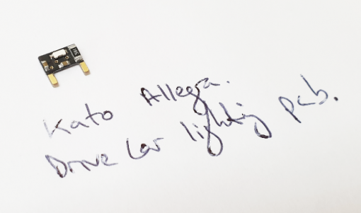 Kato N Gauge Allegra Lighting PCB