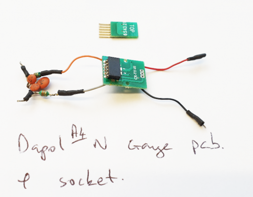 Dapol N Gauge A4 PCB and Socket